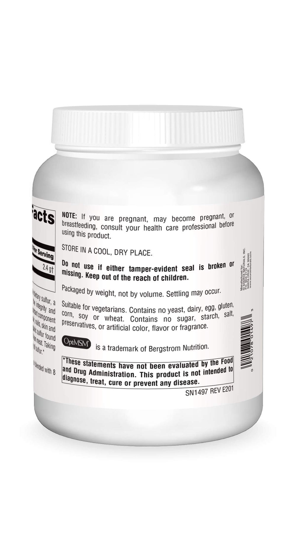 Pouring MSM powder into a glass to mix with water for easy daily use