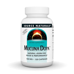 Source Naturals Mucuna Dopa bottle ready for daily mood and focus support
