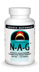 Source Naturals N-A-G bottle with tablets for daily connective tissue support.