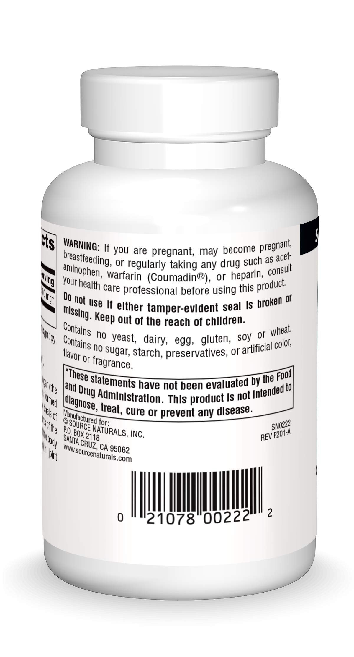 Source Naturals N-A-G tablets ready to swallow for joint comfort.