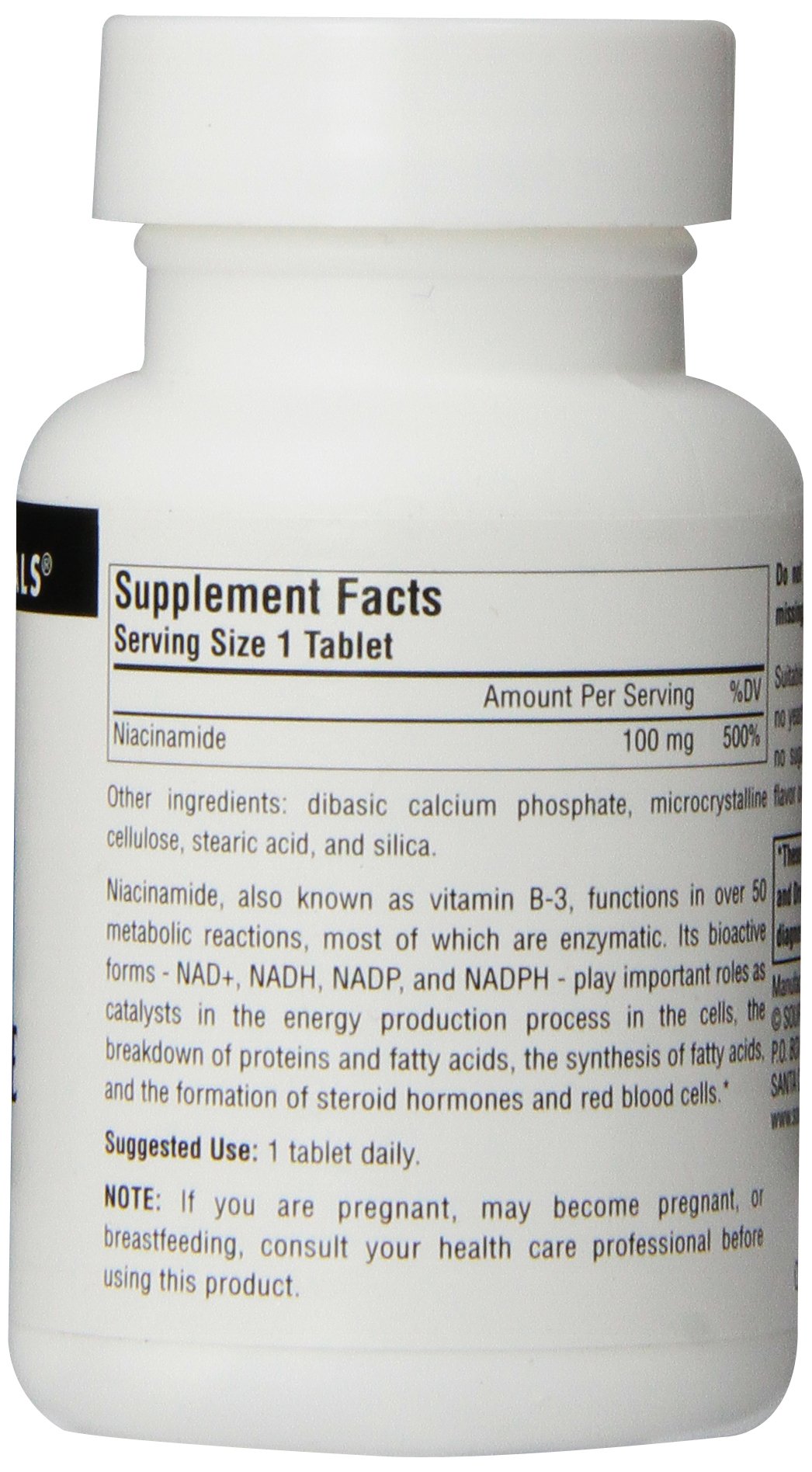 Source Naturals Niacinamida B3 fabricación en EE. UU. para garantía de calidad.