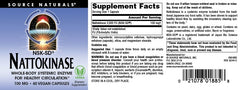 Source Naturals NSK-SD nattokinase box packaging in retail setting.