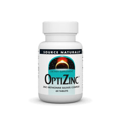 Source Naturals OptiZinc bottle with tablets for daily mineral support