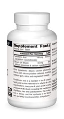 Source Naturals Pantothenic Acid tablets arranged for daily use