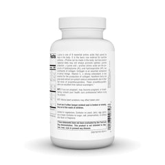 Etiqueta de Source Naturals Proline & Lysine, información clara para el usuario.