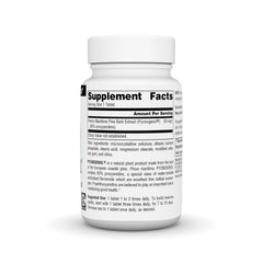 Source Naturals Pycnogenol 50 mg tablets close-up showing shape for easy daily use.