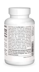 Source Naturals R-Lipoic Acid tablets inside bottle for daily use