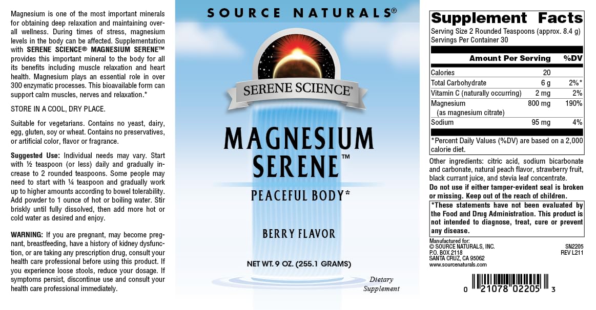 Glass of Serene Berry drink shown after mixing