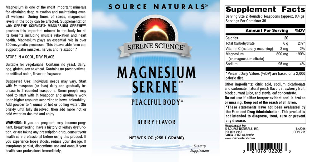 Glass of Serene Berry drink shown after mixing