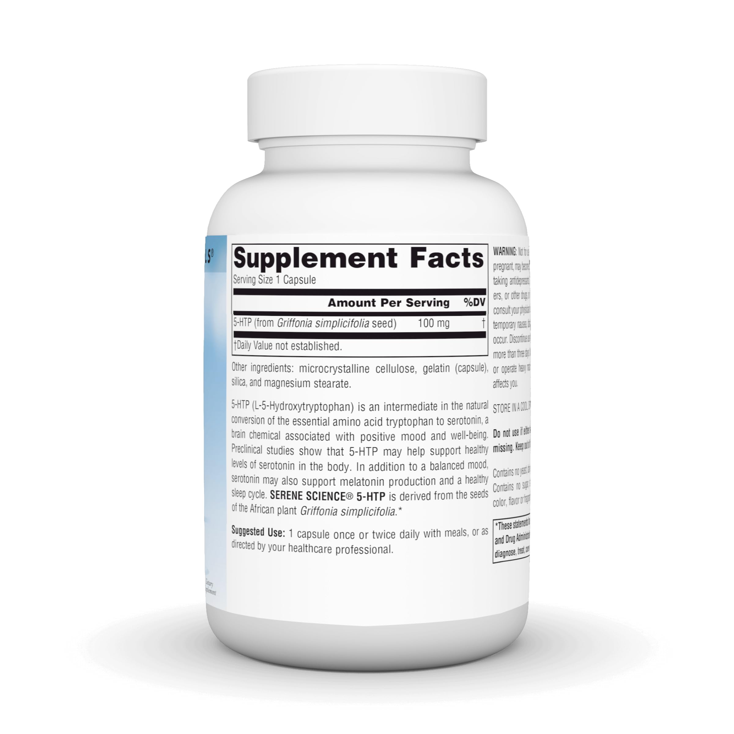 Serene Science 5-HTP capsules for simple daily wellness routine
