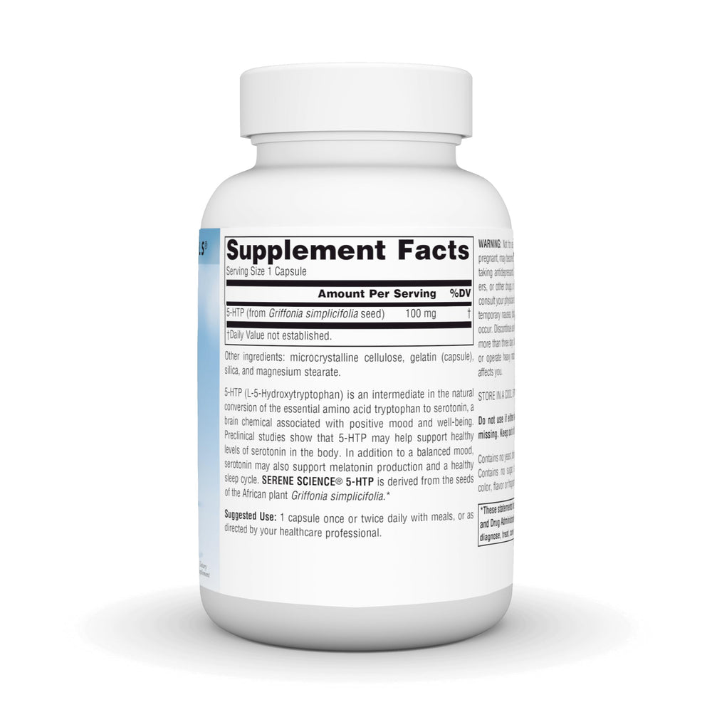 Serene Science 5-HTP capsules for simple daily wellness routine
