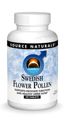 Source Naturals Swedish Flower Pollen bottle front view for daily prostate-support use.