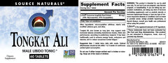 Tongkat Ali tablet outside pack emphasizes convenient daily dosing by Source Naturals.