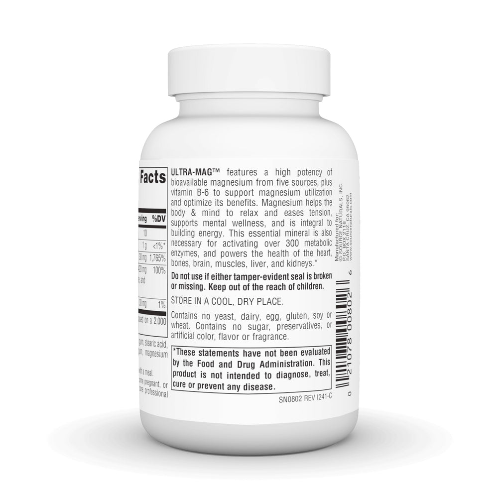 Ultra-Mag ofrece formas bioactivas para absorción eficiente de magnesio