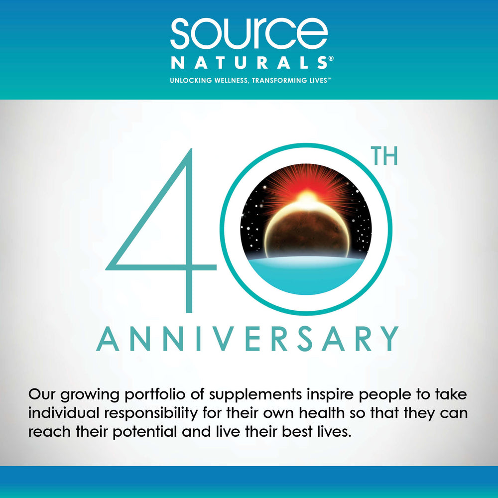 Source Naturals US manufacturing facility ensures consistent quality you can trust.