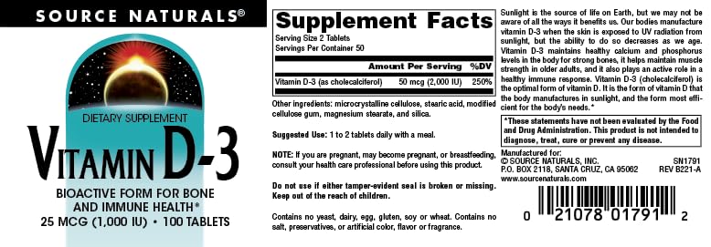 Recommended daily use on bottle: take 1 to 2 tablets with meals.