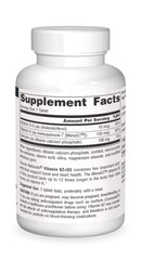 Label closeup showing NattoMK-7 and calcium blend for joint support.