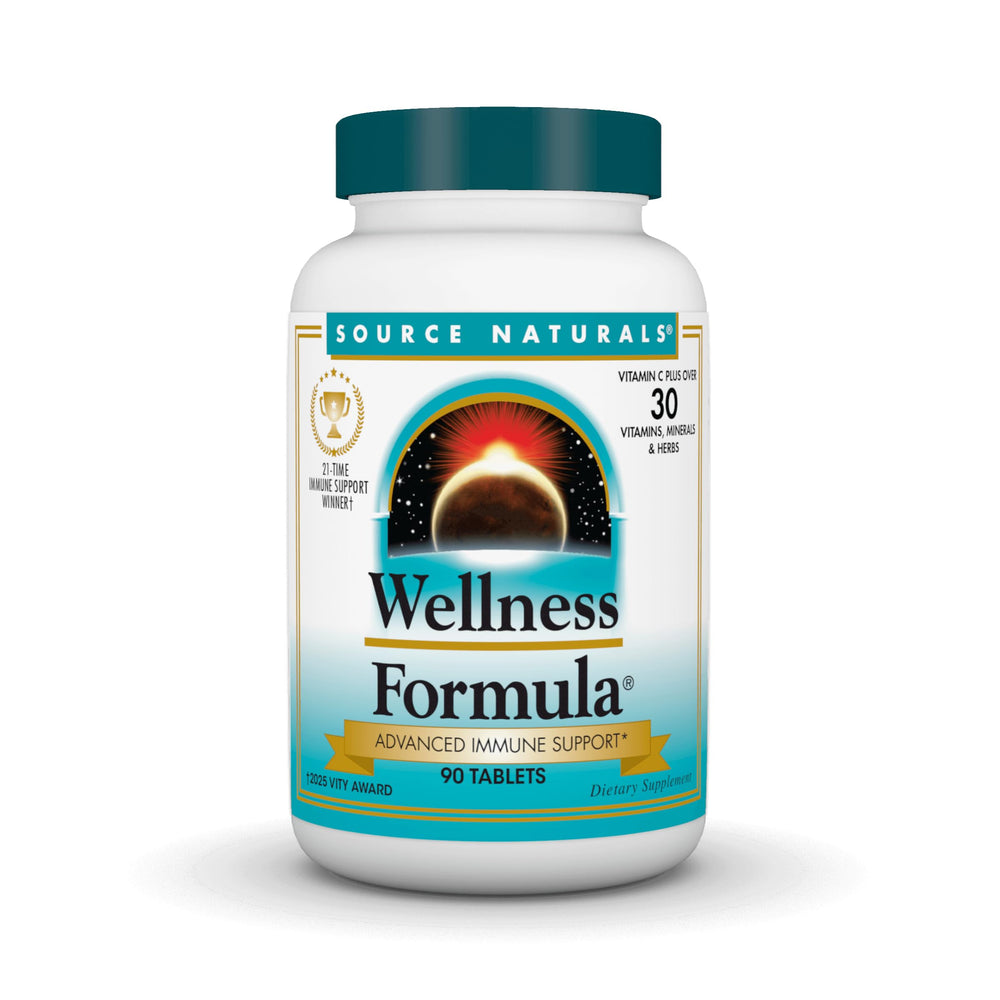 Source Naturals Wellness Formula bottle front view for everyday immune support.
