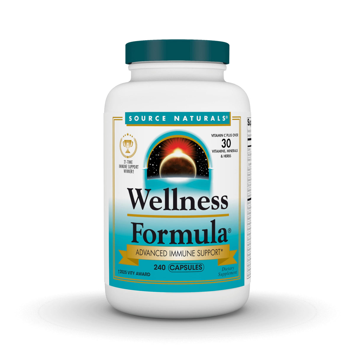 Source Naturals Wellness Formula bottle front view for daily immune support.