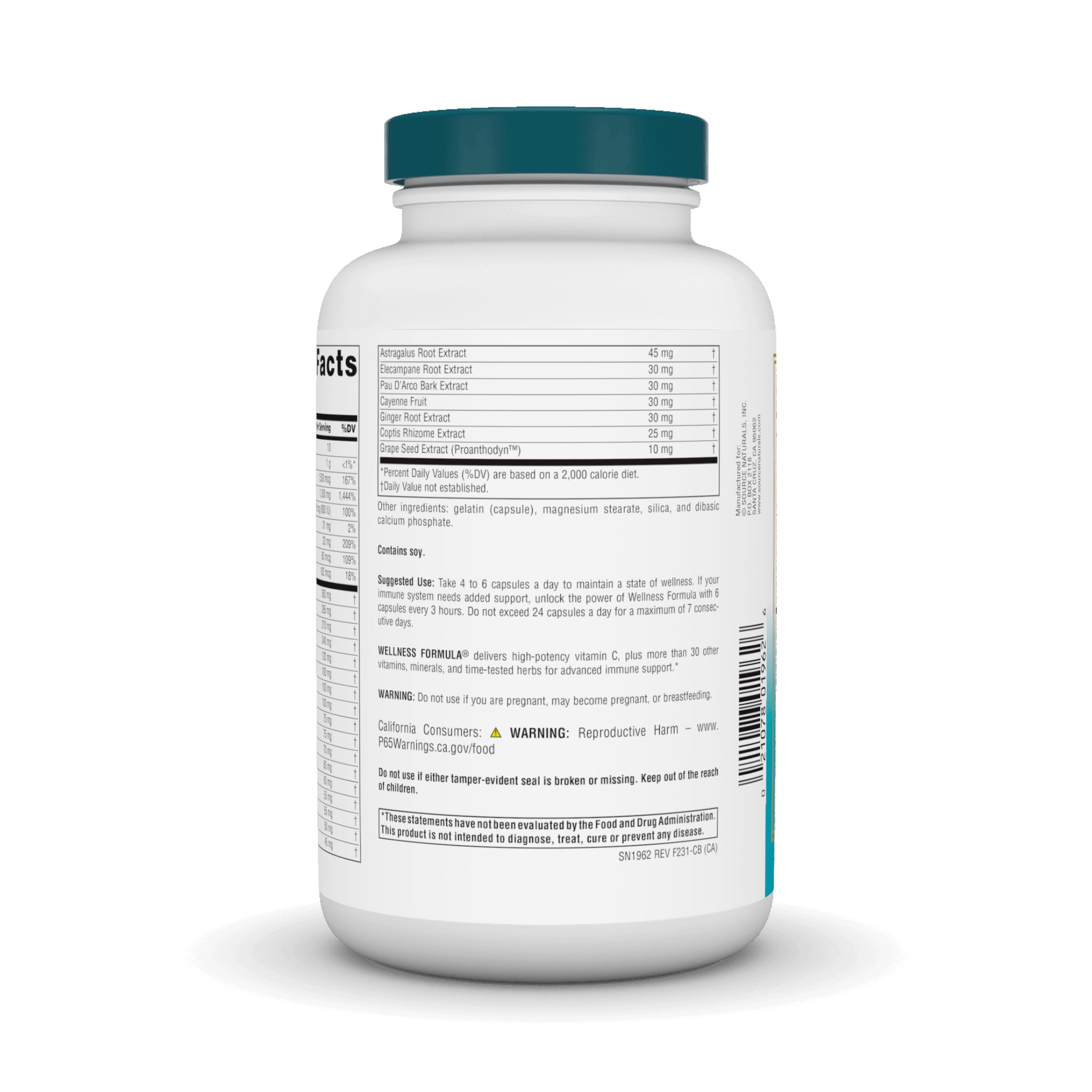 Source Naturals Wellness Formula capsules ready for everyday immune support