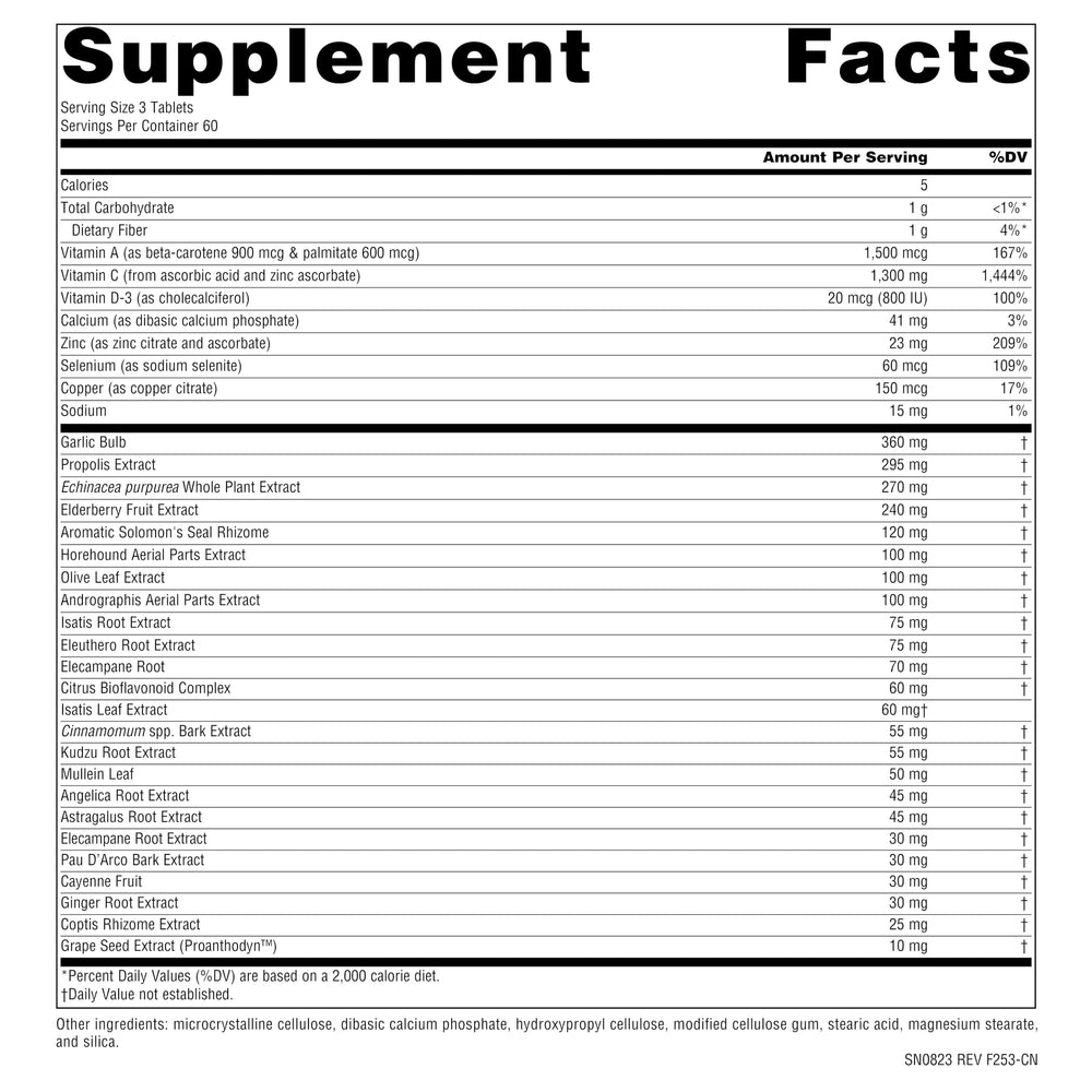 Source Naturals Wellness Formula packaging highlights USA manufacturing and cGMP