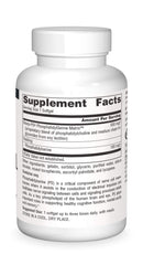 Close-up of Source Naturals Phosphatidyl Serine Matrix softgel capsule