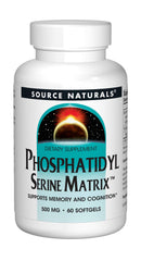 Ingredient list showing soy content in Source Naturals PS Matrix formula