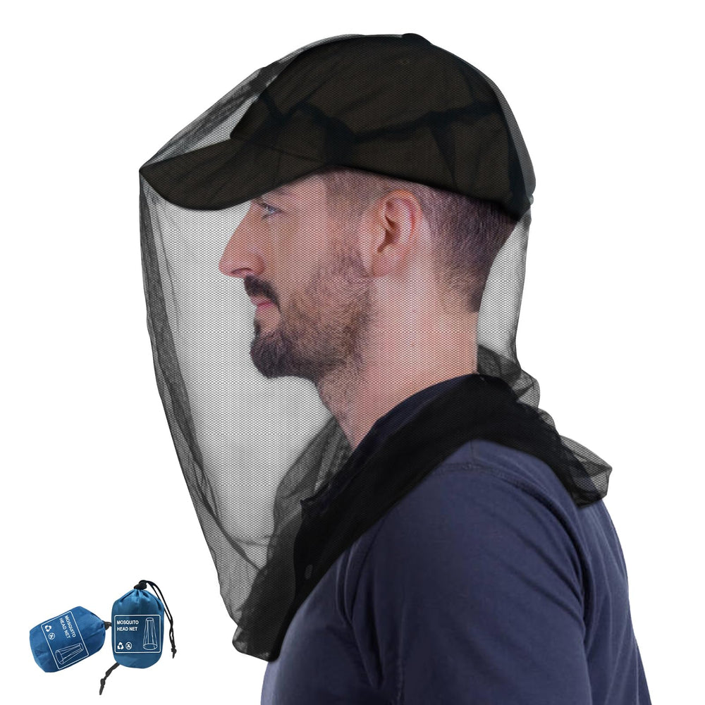 South to East: red de cabeza con malla hexagonal para ventilación y protección.