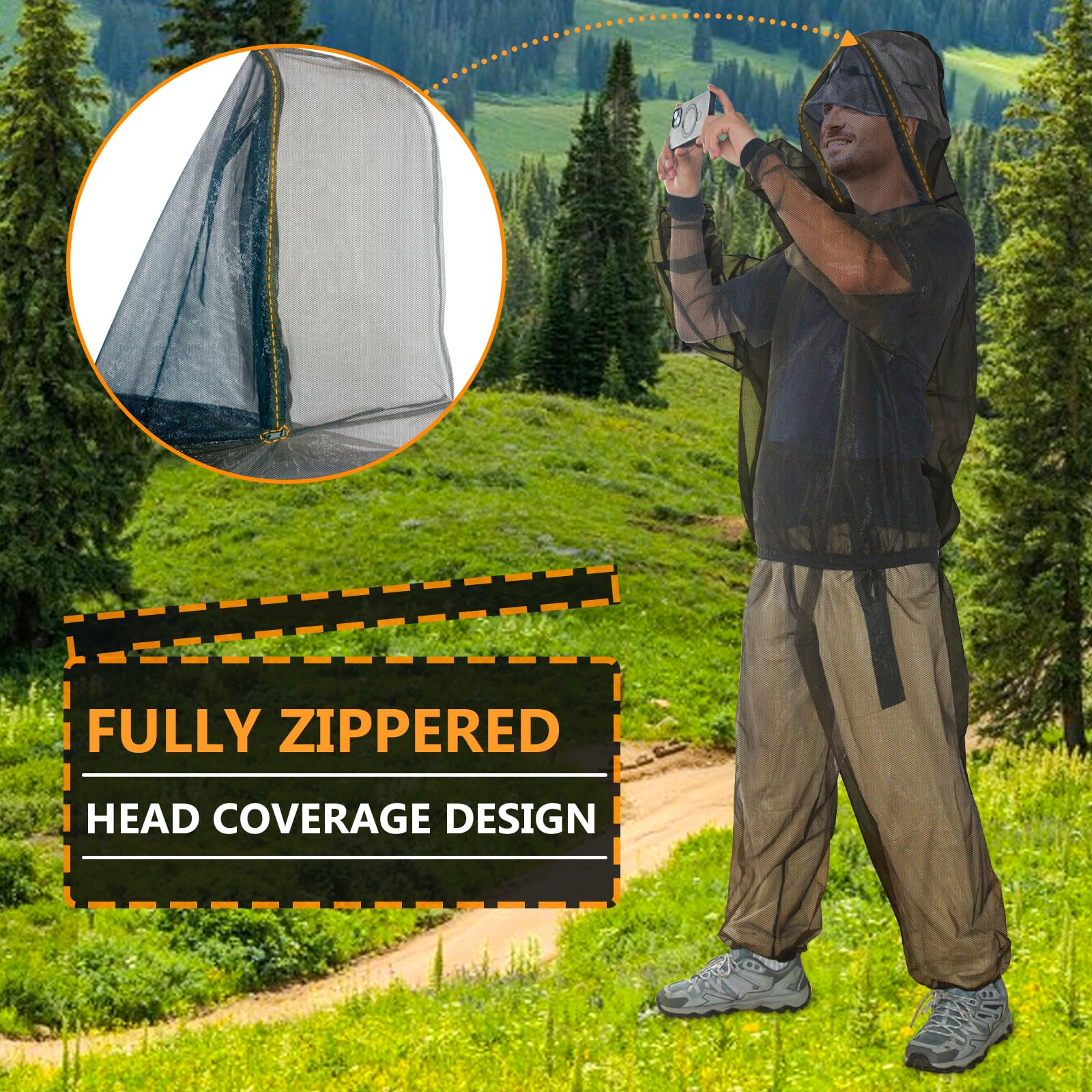 South to East mosquito suit carrybag demonstrates portable protection for travel