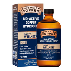 Sovereign Copper bottle pour enables easy daily dosing for potential joint support.