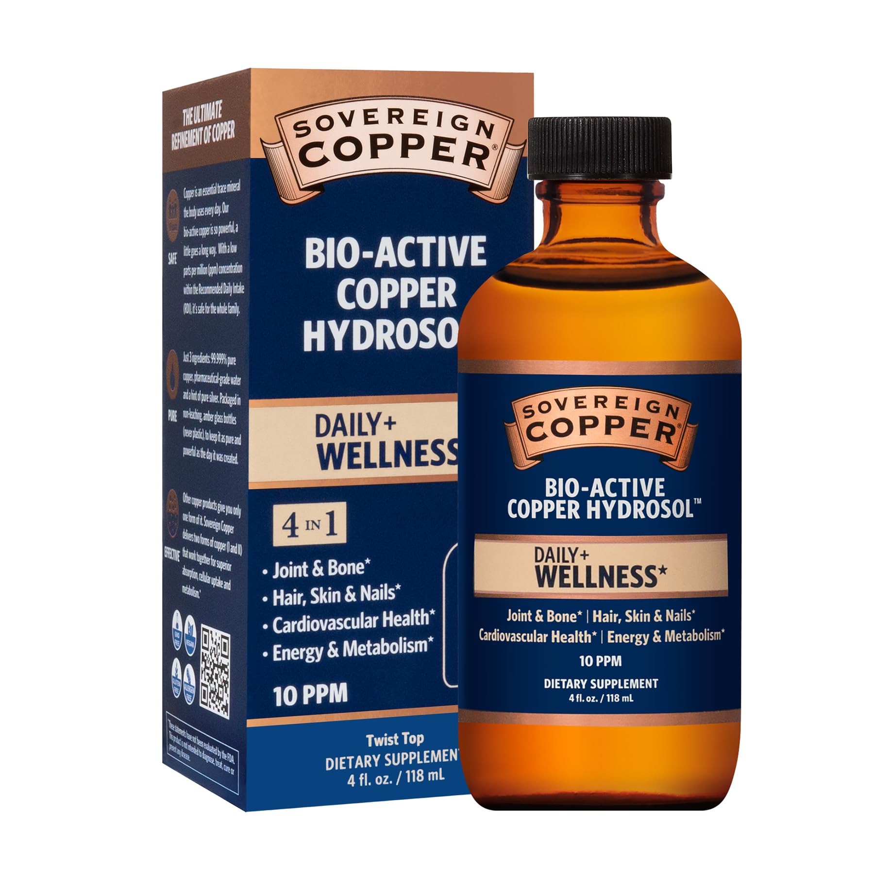 Copper In Liquid Form Sovereign Copper Hydrosol – Bioavailable Copper Liquid with Silver Hyd ...