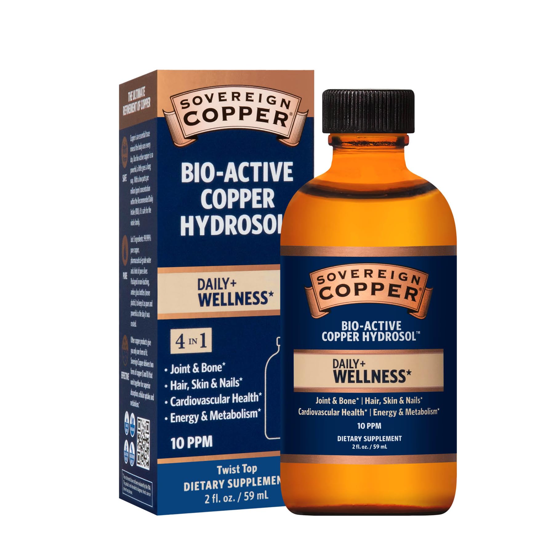 Sovereign Copper 4-in-1 bottle pour showing easy daily wellness use