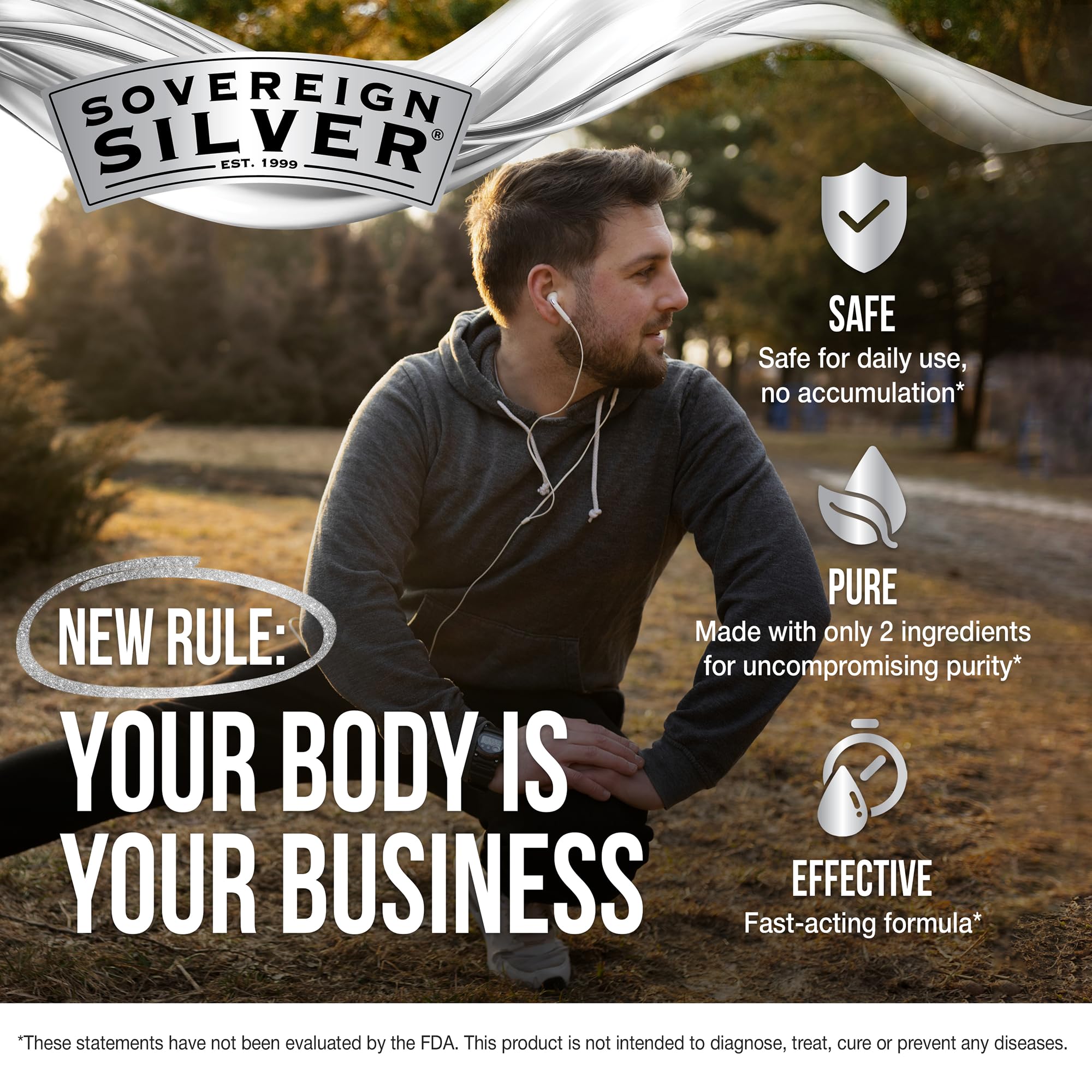 Sovereign Silver 10 ppm fine mist spray demonstrates convenient daily dosing.