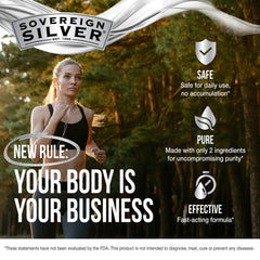 Sovereign Silver amber glass bottle preserves potency and purity