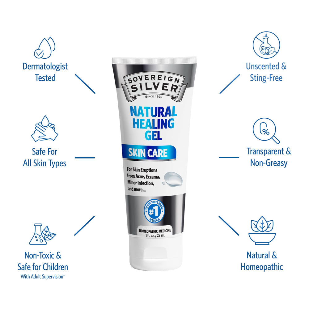 Sovereign Silver Gel close-up texture showing smooth, gentle formula.