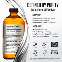 Sovereign Silver label closeup communicates purity and essential product details.
