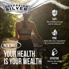 Sovereign Silver nasal spray nozzle ready for easy, gentle application.