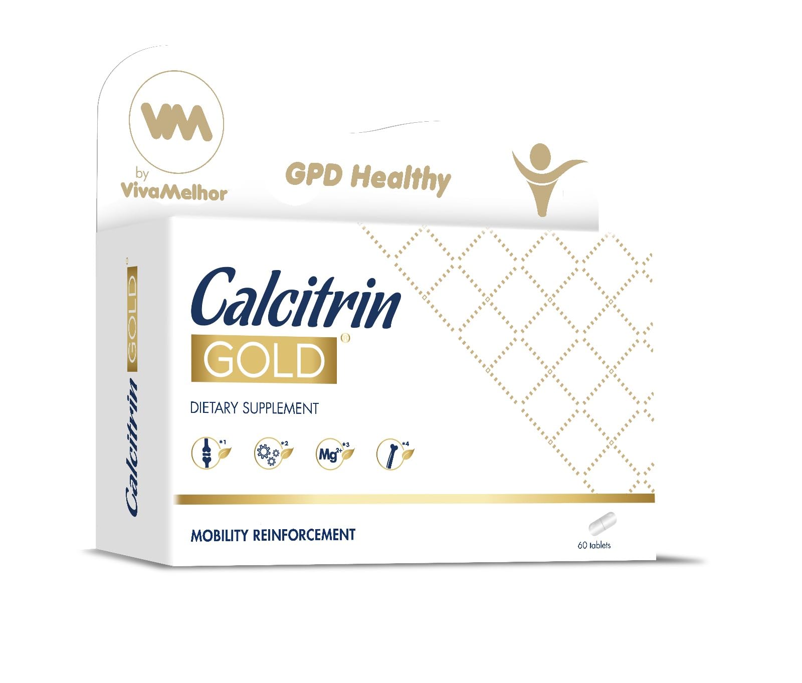 Soy Sano Calcitrin Gold bottle front highlighting joint support nutrients.