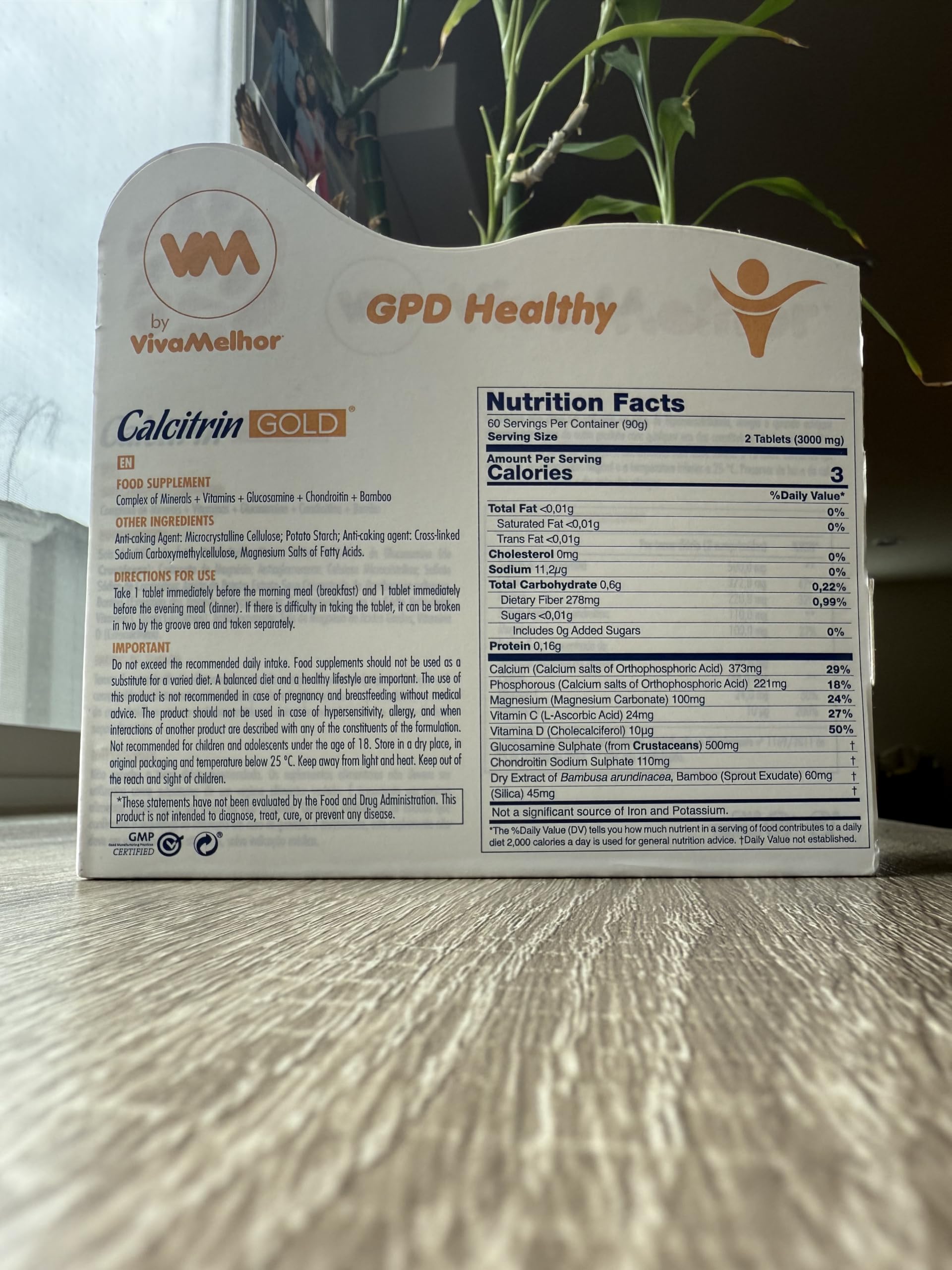Soy Sano Calcitrin Gold dispensing bottle ready for easy daily portioning.
