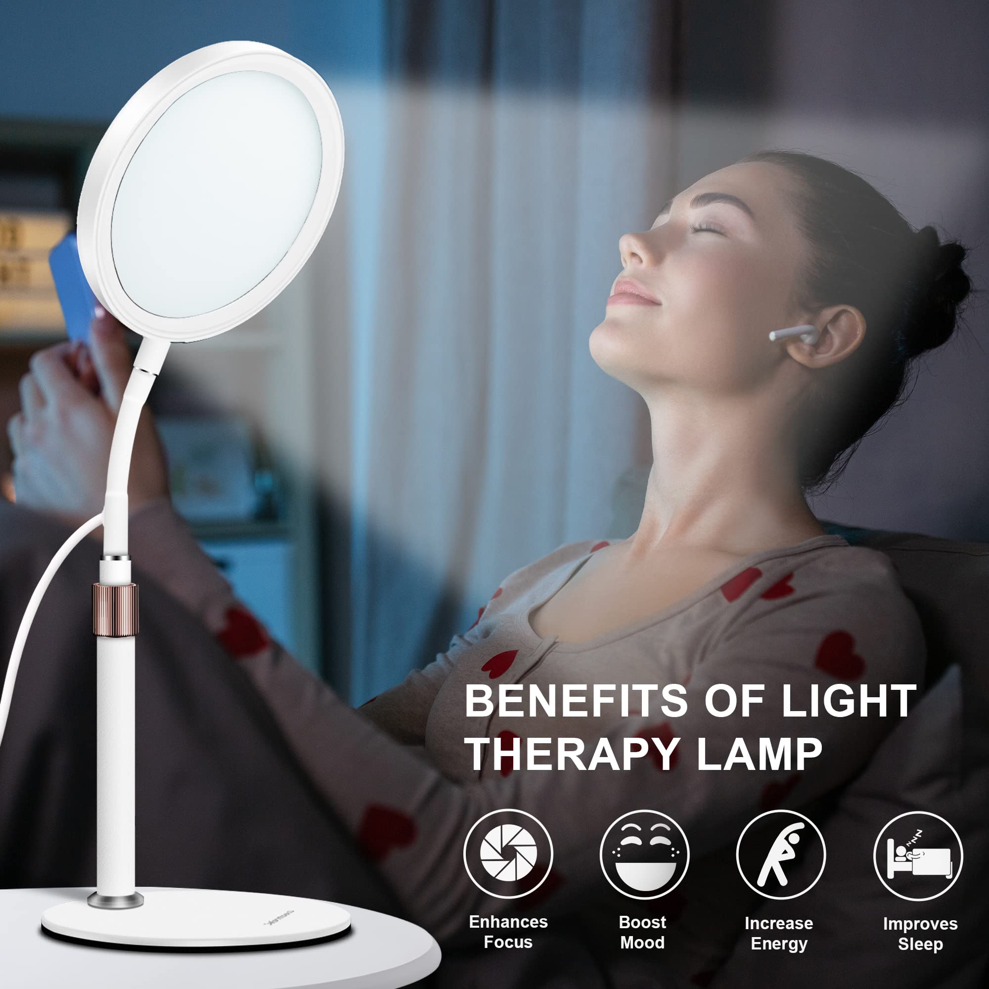 Sozapooty lamp timer controls for 15/30/45-minute sessions.