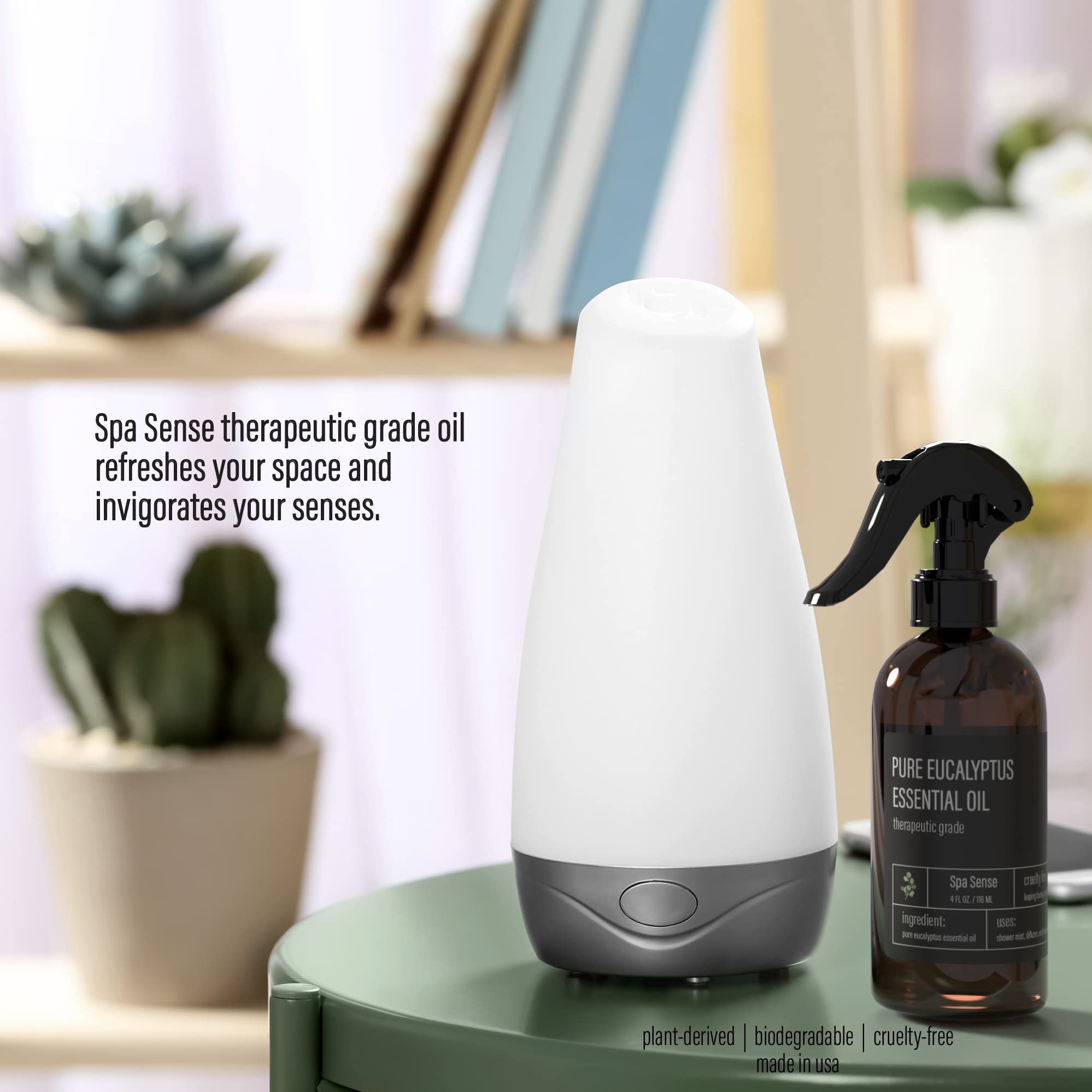 Spa Sense Eucalyptus aromatherapy spray versatile for rooms linens and diffusers