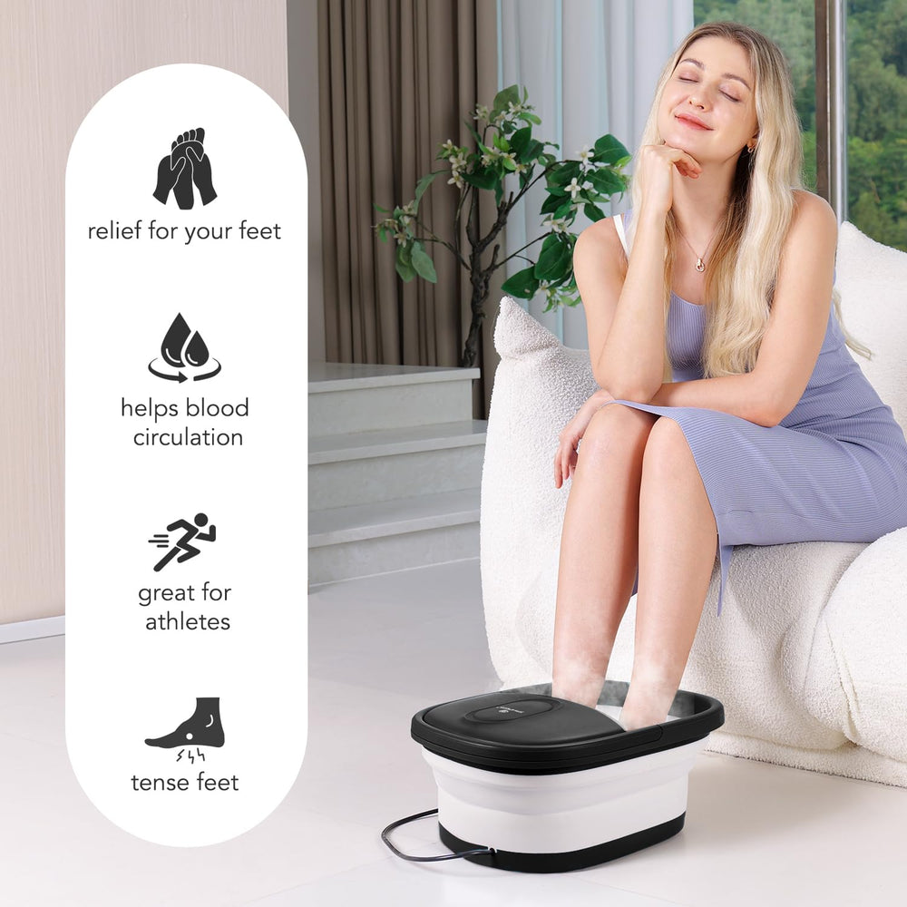 SPA4PIEDS massage rollers provide soothing massage during foot soak.