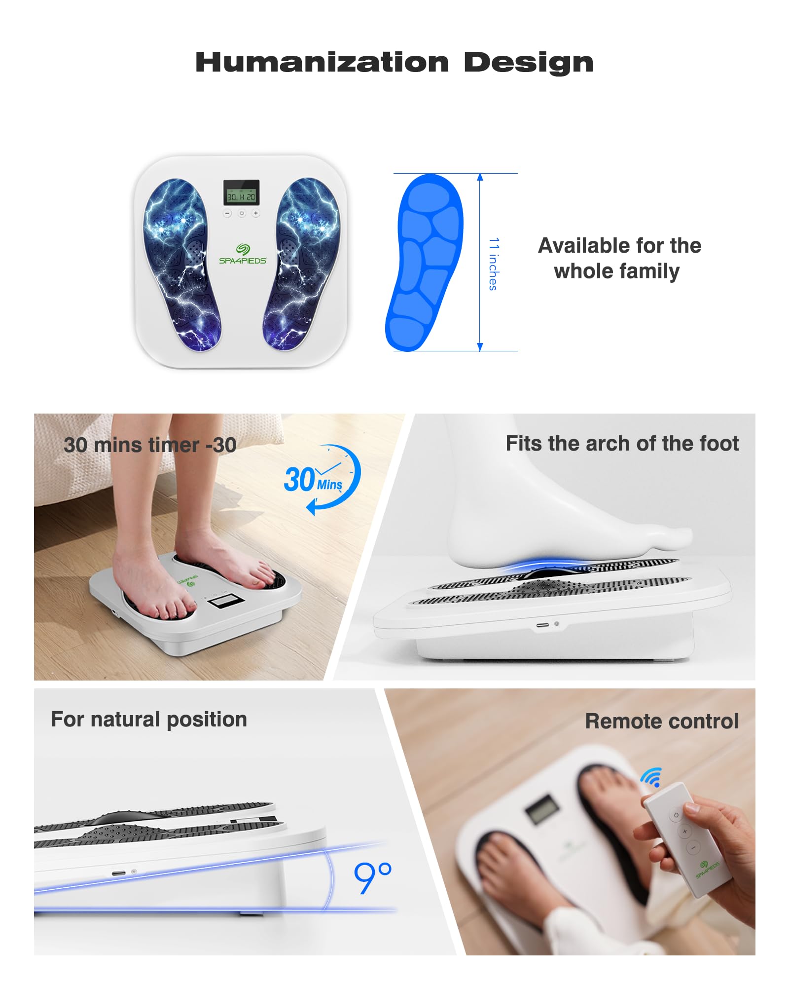 SPA4PIEDS overheating protection keeps sessions safe