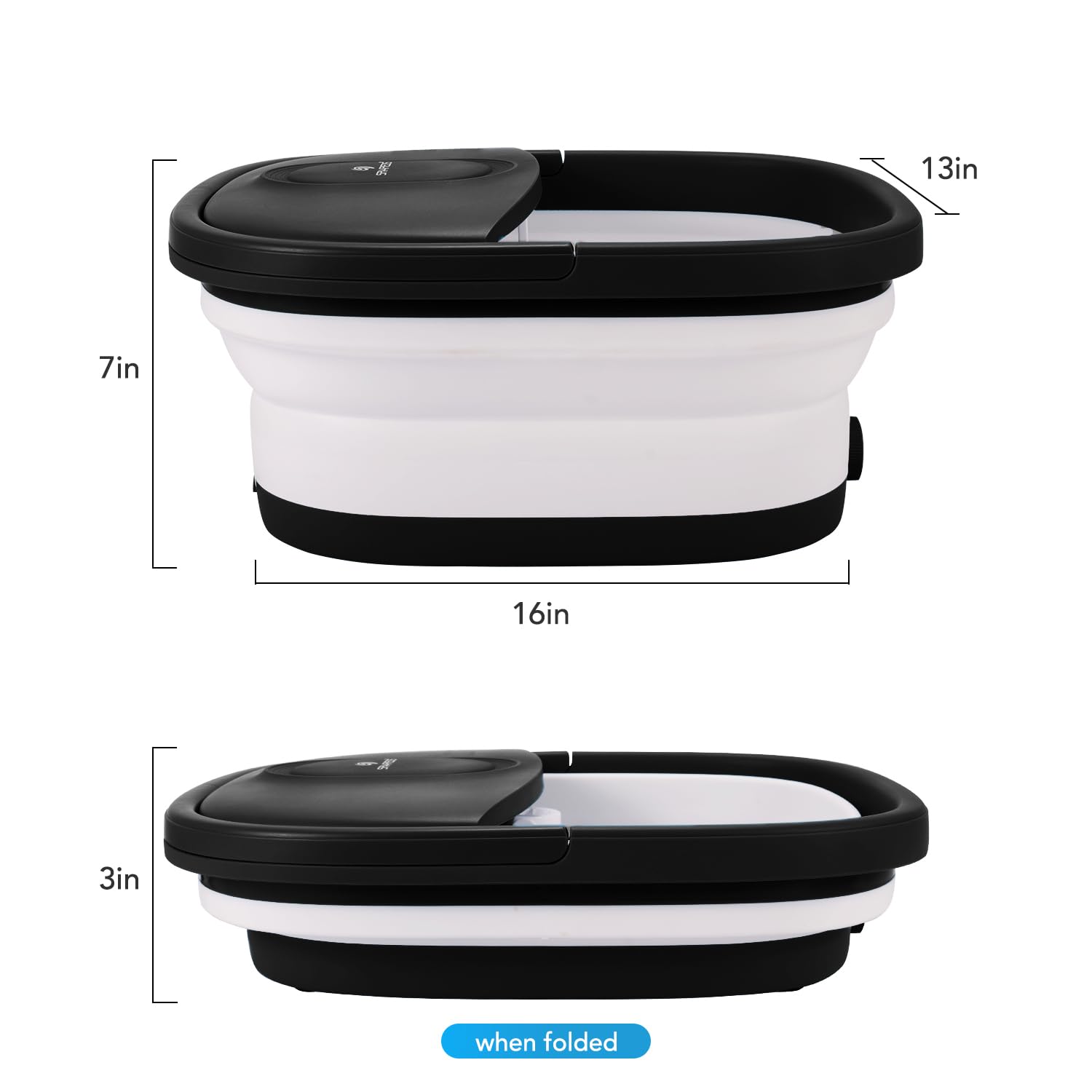 SPA4PIEDS portable foot spa doubles as a compact pedicure tool.