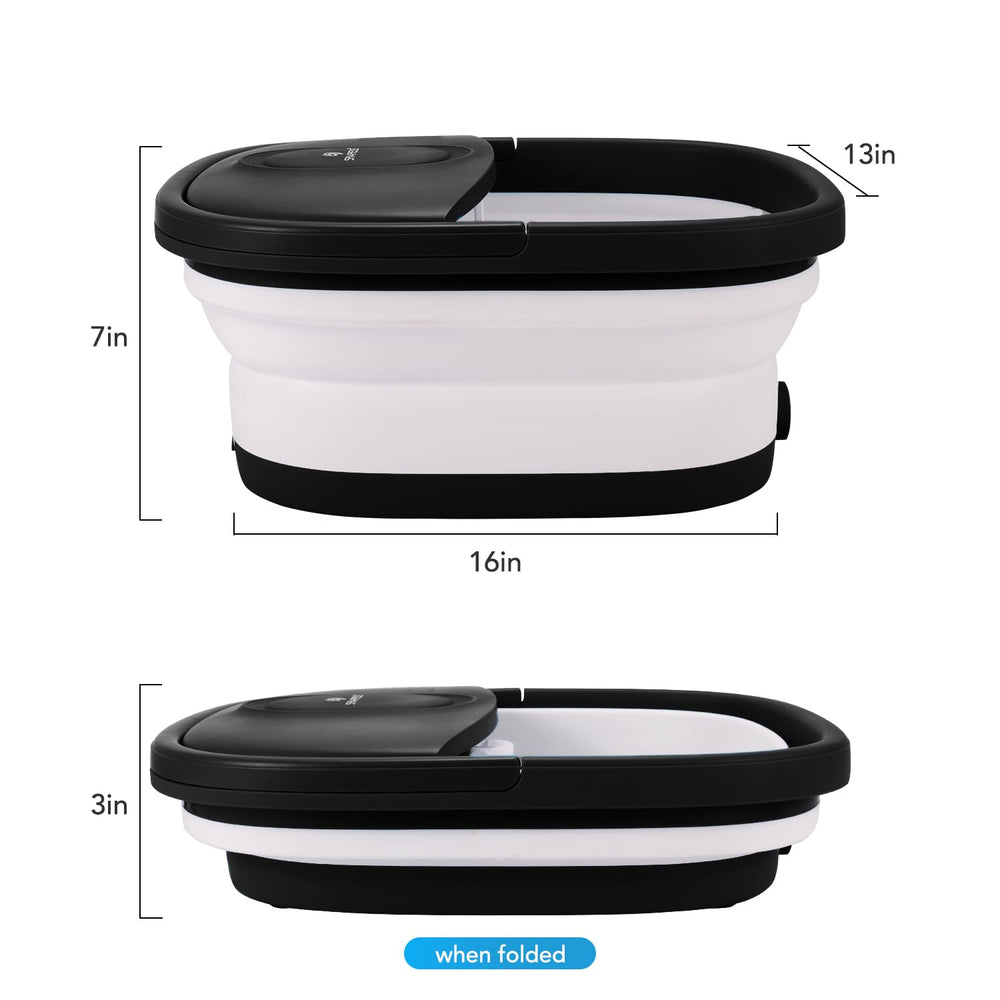 SPA4PIEDS portable foot spa doubles as a compact pedicure tool.