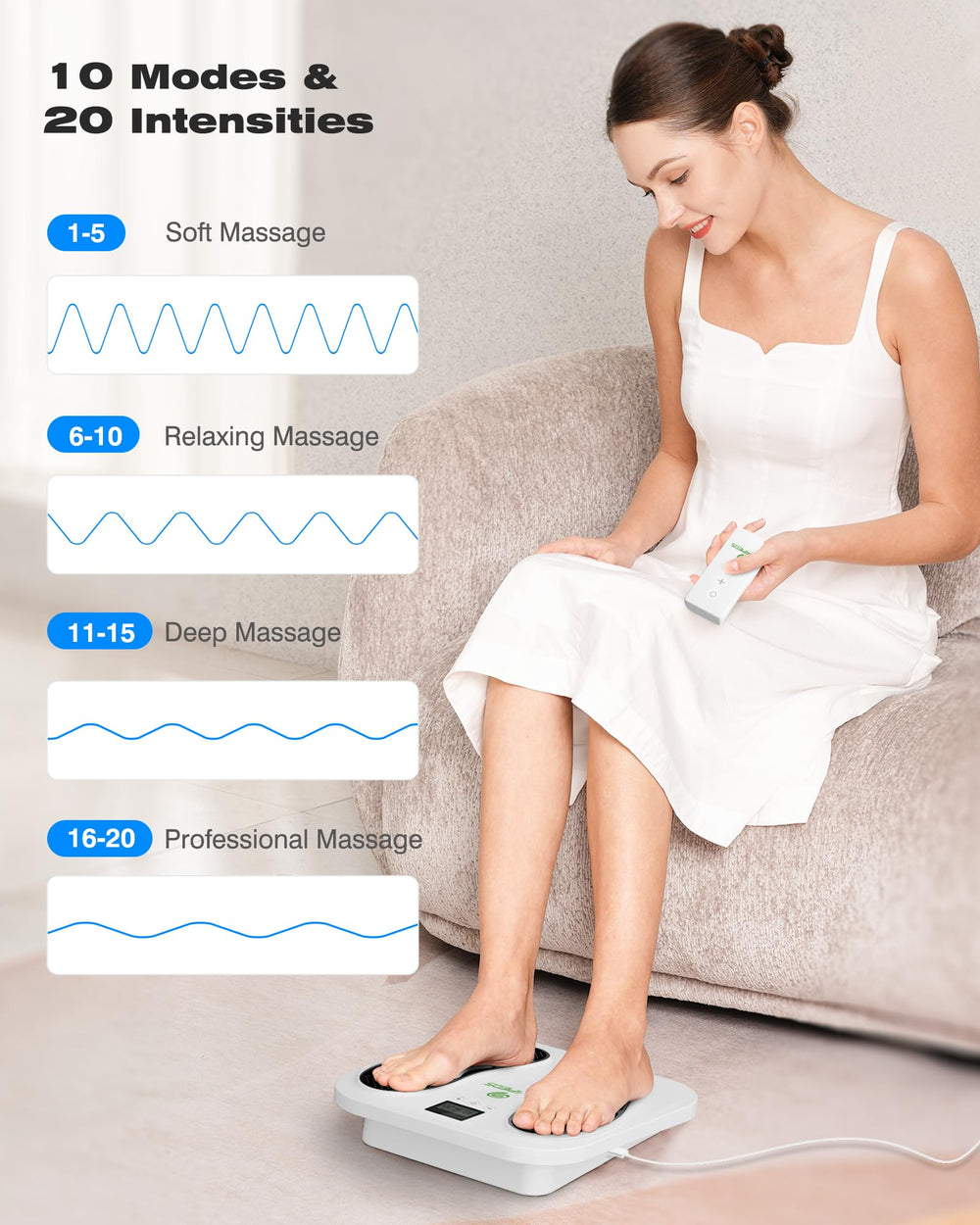 SPA4PIEDS rechargeable battery pack enables cordless use