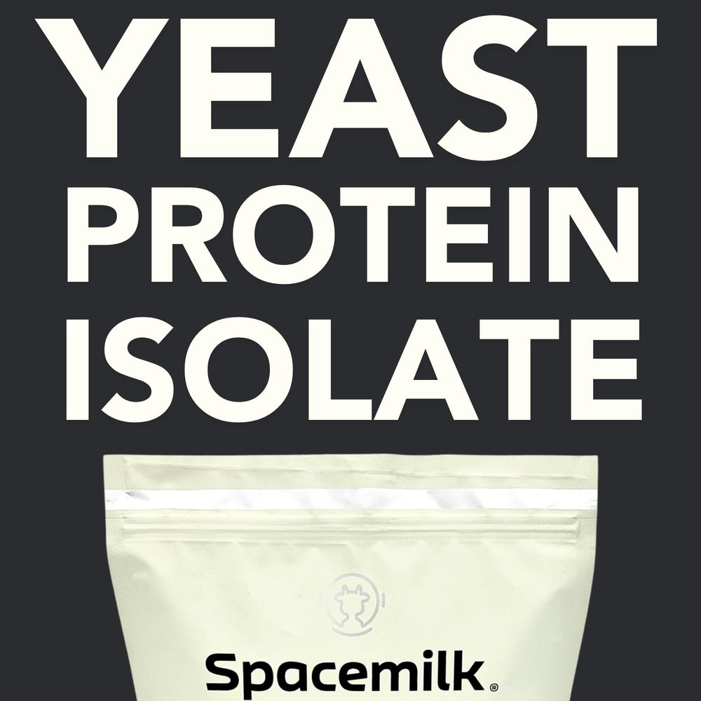 Spacemilk Vanilla shake poured into a glass for a nourishing meal.