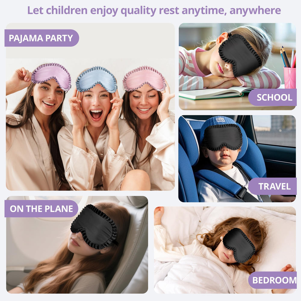 SpacePower Kids Sleep Mask in purple color adds fun to bedtime routines.