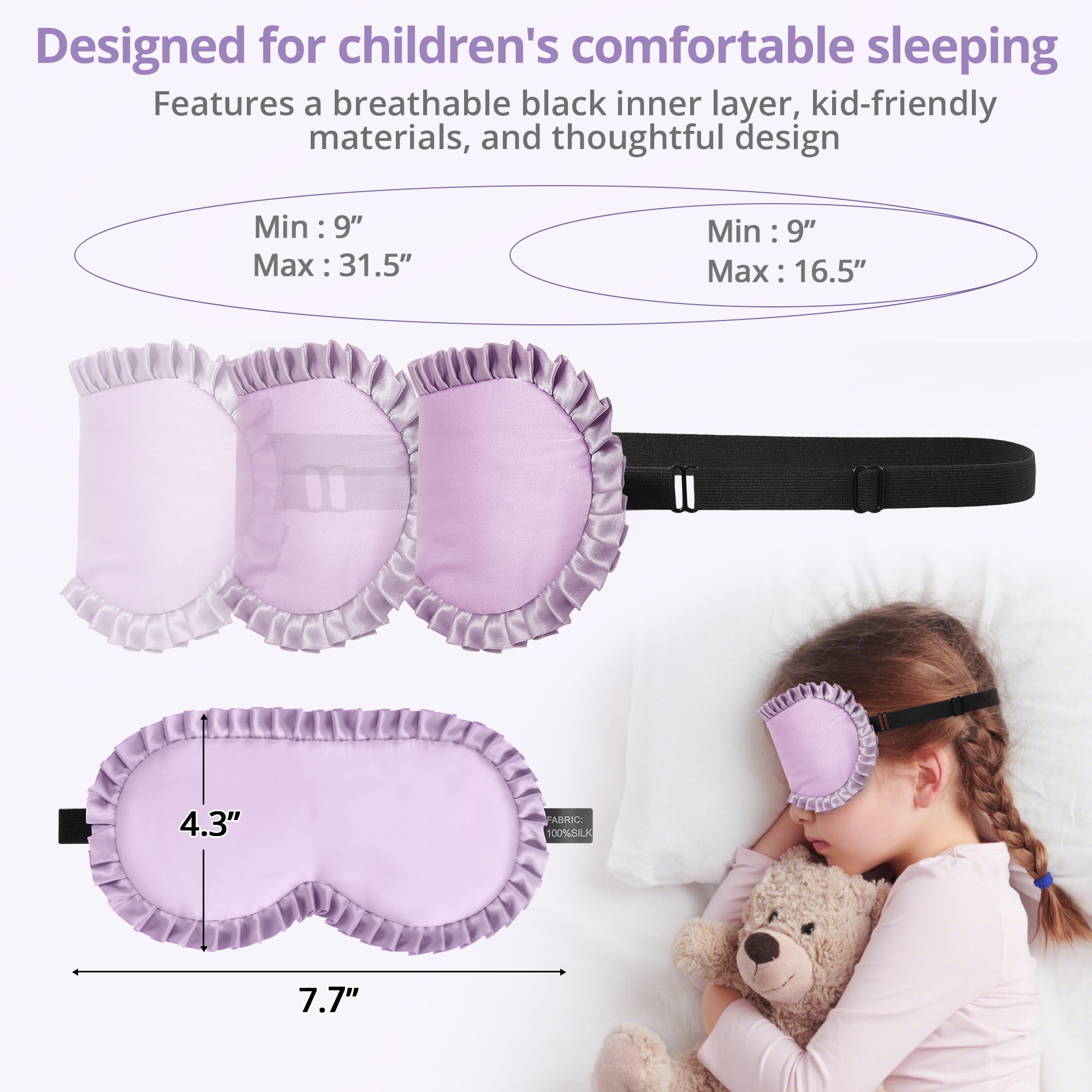 SpacePower Kids Sleep Mask is travel-friendly and folds compactly for on-the-go use.