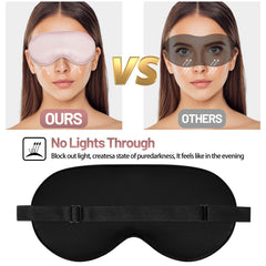 SpacePower mascarilla de seda para viaje y noche, dormir sin interrupciones